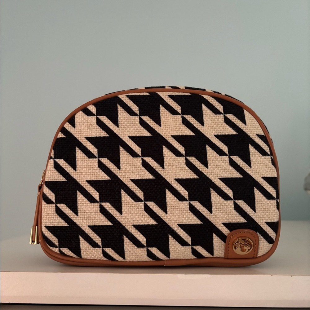 Spartina 449 Houndstooth Cosmetic Bag 🧜‍♀️ MINT CONDITION